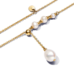 363259C01-65 - Naszyjnik z wisiorkiem z obrobioną słodkowodną perłą hodowaną 363259C01-65