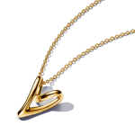 363272C00-70 - Naszyjnik z zawieszką w formie serca o organicznym kształcie 363272C00-70