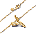 363272C00-70 - Naszyjnik z zawieszką w formie serca o organicznym kształcie 363272C00-70