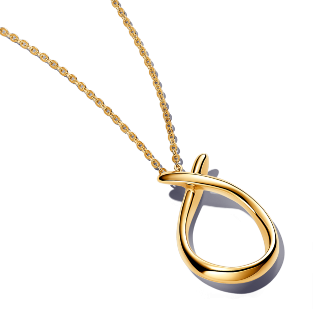 363316C00-50 - Naszyjnik z zawieszką o organicznym kształcie 363316C00-50