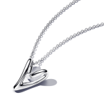 393272C00-70 - Naszyjnik z zawieszką w formie serca o organicznym kształcie 393272C00-70