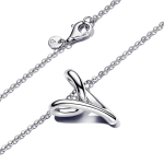 393272C00-70 - Naszyjnik z zawieszką w formie serca o organicznym kształcie 393272C00-70