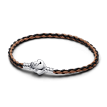 593361C01-S2 - Pleciona skórzana bransoletka Pandora Moments z zapięciem Król Lew Disney 593361C01-S2