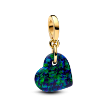 763348C01 - Charms-zawieszka Opalizujące zielone serce 763348C01