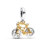 763354C01 - Dwutonowy charms-zawieszka Rower na obracających się kołach 763354C01
