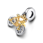 763354C01 - Dwutonowy charms-zawieszka Rower na obracających się kołach 763354C01