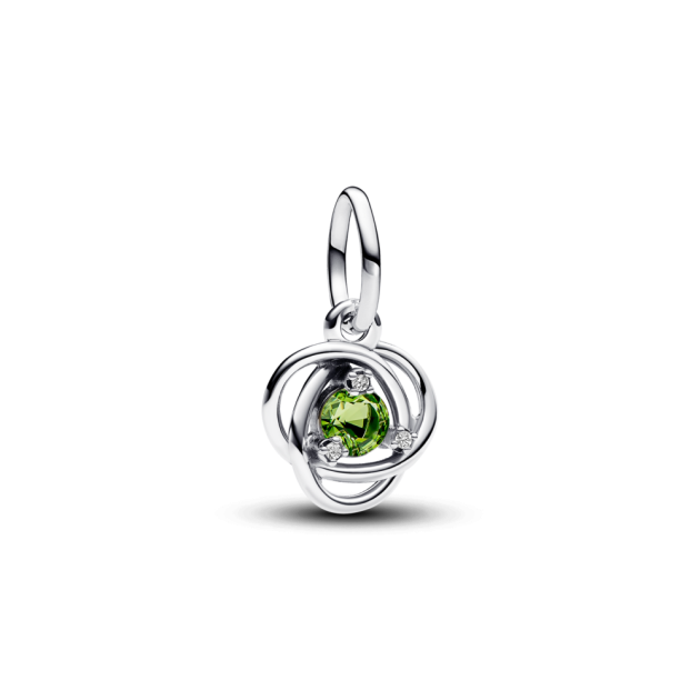 793125C08 - Charms-zawieszka Jasnozielony symbol wieczności 793125C08