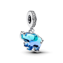 793339C01 - Zawieszka Słoń z błękitnego szkła Murano 793339C01