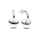 293460C00 - Otwarte kolczyki obręcze z serduszkami 293460C00