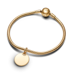 368610C00 - Okrągły charms-zawieszka z miejscem na grawer 368610C00