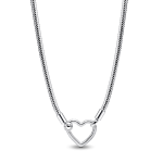 393377C00-45 - Łańcuszek o splocie wężykowym z zapięciem w kształcie serca 393377C00-45