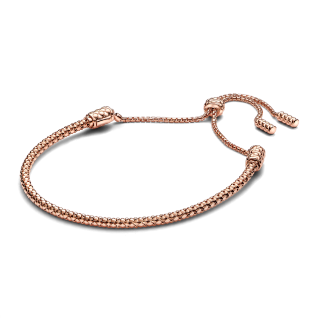 583090C00-2 - Bransoletka łańcuszkowa ze ściągaczem o pokrytej wypustkami powierzchni 583090C00-2