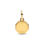 763388C01 - Mały niebieski charms-medalion z miejscem na grawer 763388C01