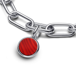 793389C01 - Mały czerwony charms-medalion z miejscem na grawerunek793389C01