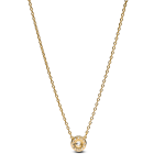 363548C01-45 - Naszyjnik z lśniącą okrągłą zawieszką pavé 363548C01-45