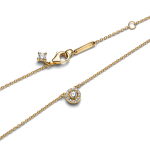 363548C01-45 - Naszyjnik z lśniącą okrągłą zawieszką pavé 363548C01-45