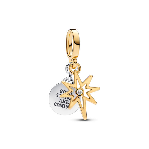 763588C01 - Charms-zawieszka do grawerowania Gwiazda Polarna z diamentem wyhodowanym w laboratorium 763588C01