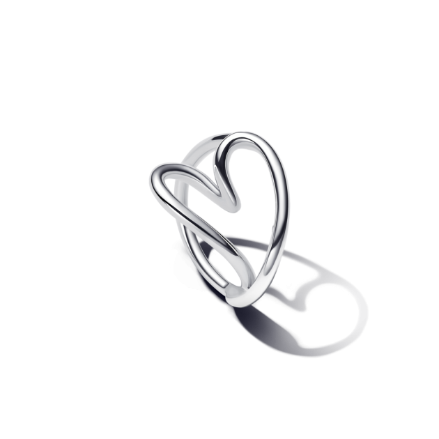 193288C00-56 - Organiczny pierścionek z motywem serca 193288C00-56