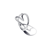 193288C00-56 - Organiczny pierścionek z motywem serca 193288C00-56