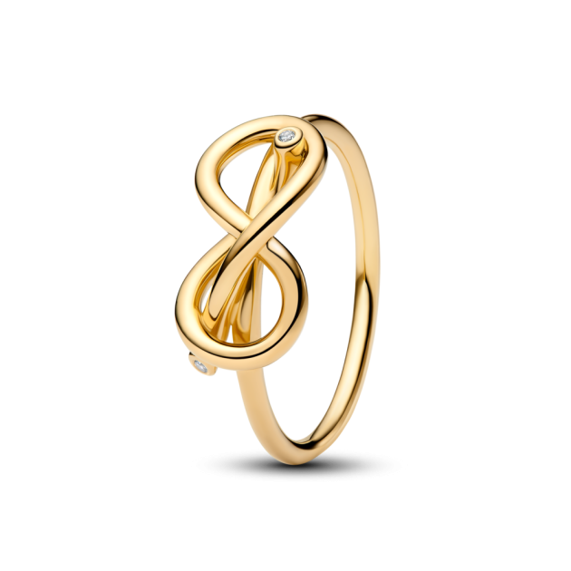 163759C01-54 - Pierścionek z symbolem nieskończoności