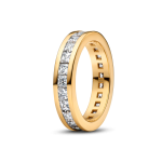 163797C01-54 - Pierścionek wieczności z wysadzanym lśniącymi kamieniami 163797C01-54