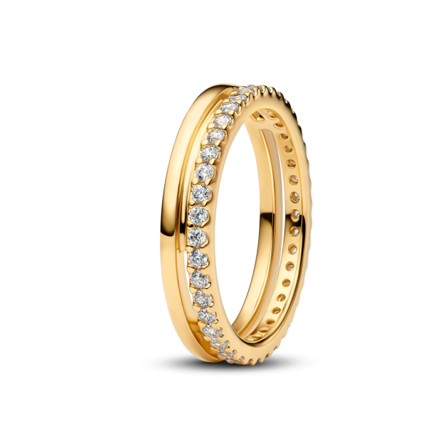 163799C01-54 - Pierścionek z podwójną obrączką 163799C01-54