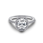 193777C01-56 - Pierścionek z owalnym oczkiem w lśniącej obwódce 193777C01-56