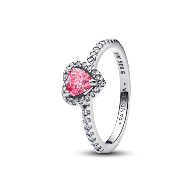 198421C03-52 - Pierścionek z różowym sercem 198421C03-52