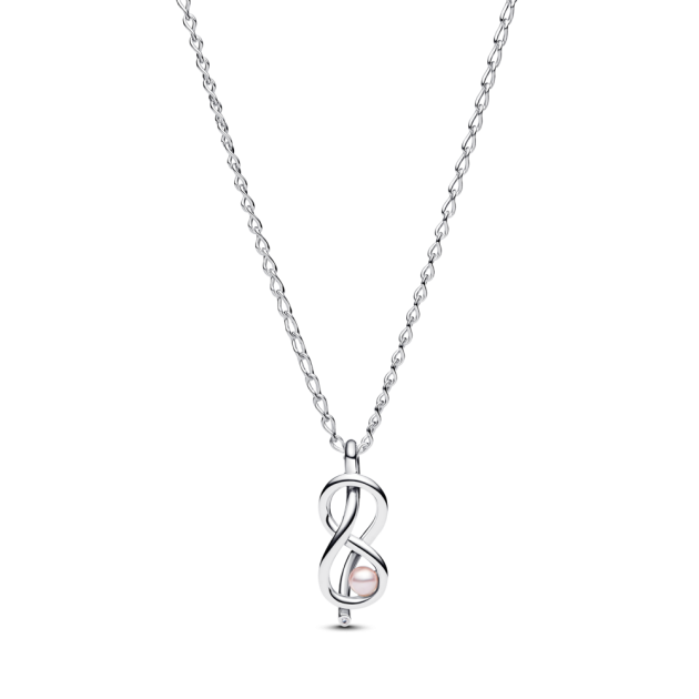 393762C01-50 - Krótki naszyjnik z symbolem nieskończoności 393762C01-50