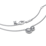 393776C01-45 - Naszyjnik z dwoma złączonymi kamieniami 393776C01-45