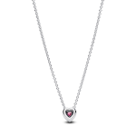 398425C02-45 - Naszyjnik z różowym sercem 398425C02-45