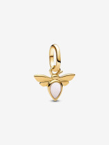 763826C01 - Mały charms-zawieszka Biała pszczoła 763826C01