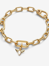 763826C01 - Mały charms-zawieszka Biała pszczoła 763826C01