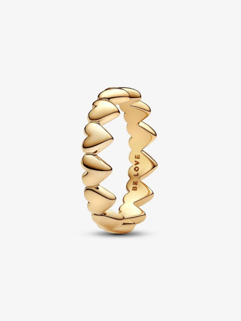 163427C00-48 - Pierścionek-obrączka złożona z pasma serc 163427C00-48