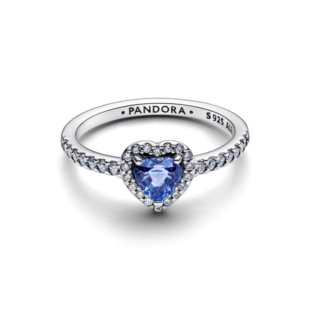 198421C05-56 - Pierścionek z granatową cyrkonią 198421C05 - 56