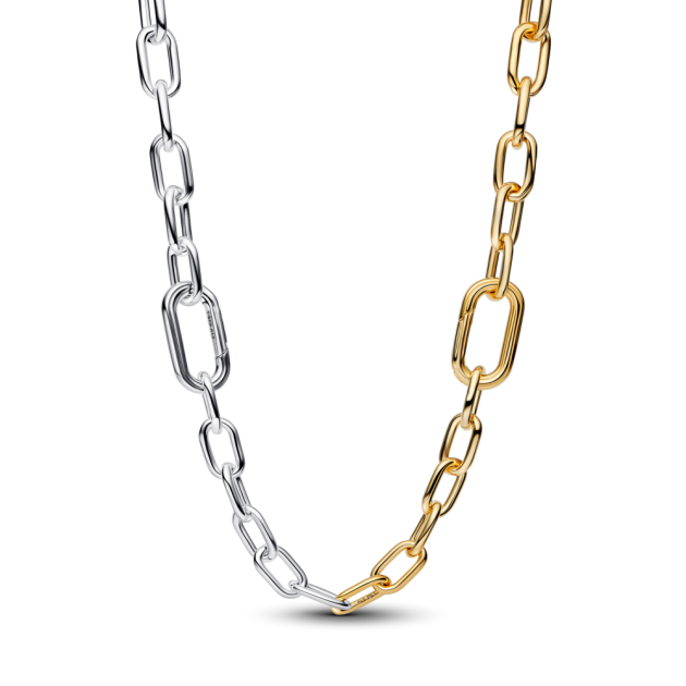 364343C00-45 - Dwutonowy naszyjnik z otwieranymi ogniwami-364343C00-45