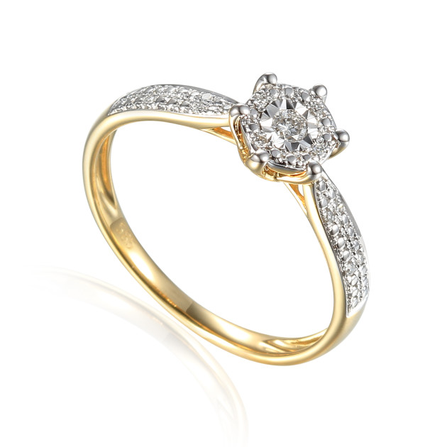 R73487YW  H/Si - Pierścionek z brylantami R73487YW 