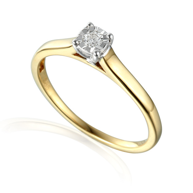 R55118 YW H/Si - Pierścionek z brylantem R55118 YW