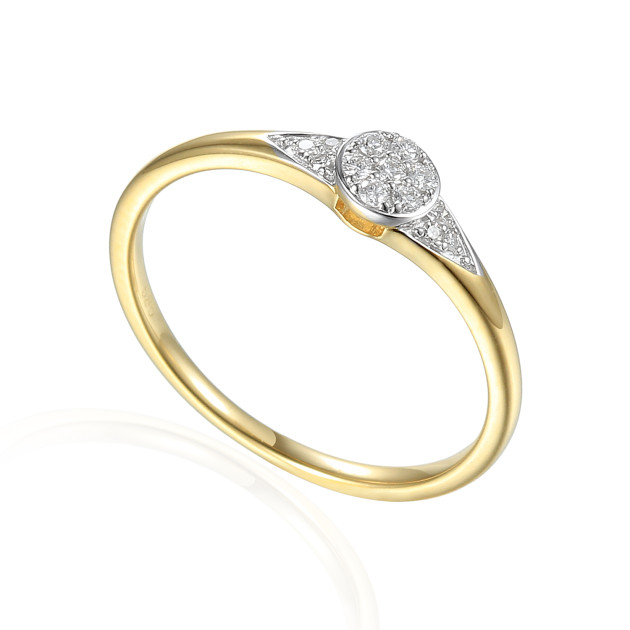 R73497 Y  H/Si - Pierścionek z brylantami R73497 Y