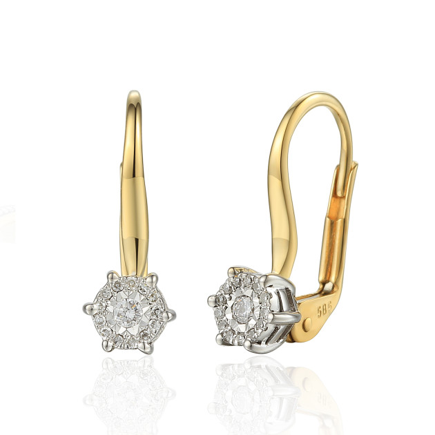 e48553yw p - Kolczyki z brylantami E48553YW P