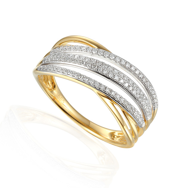 R63844 Y H/Si - Pierścionek z brylantami R63844 Y