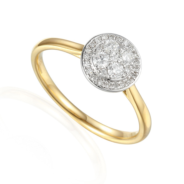 r61528yw - Pierścionek z brylantami R61528