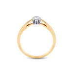 1086-1852f - Pierścionek z brylantem 0,15ct JC-P1