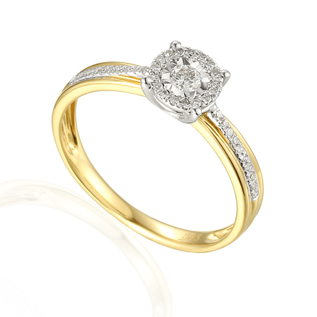 R55159yw H/Si - Pierścionek z brylantami R55159YW