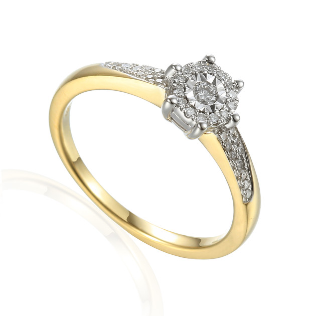 R77850YW - Pierścionek z brylantami R77850YW