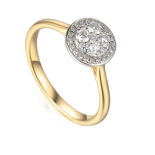 R61528YW H/SI - Pierścionek z brylantami R61528YW