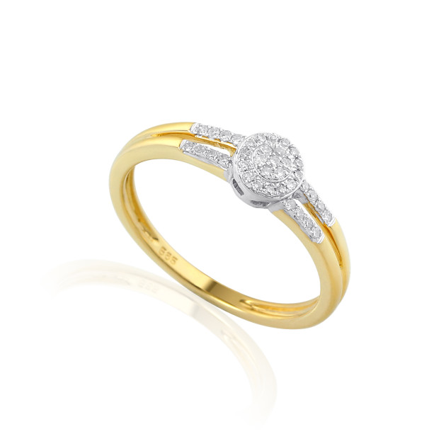 r38606yw - Pierścionek z brylantami R38606YW