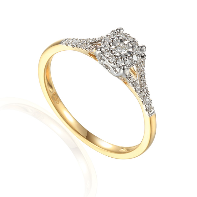 r46874yw - Pierścionek z brylantami R46874YW