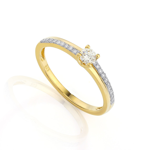 r39108y - Pierścionek z brylantami R39108Y