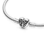 598827C01-19 - Bransoleta Pandora Moments z zapięciem w kształcie serca z drzewem rodzinnym 598827C01-19